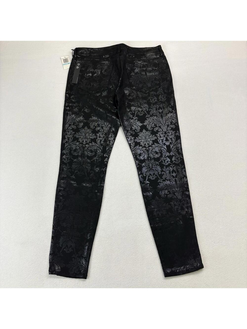 Dylan George Baroque Foil Leggings Size 31 Black NEW WITH TAGS - Picture 3 of 9